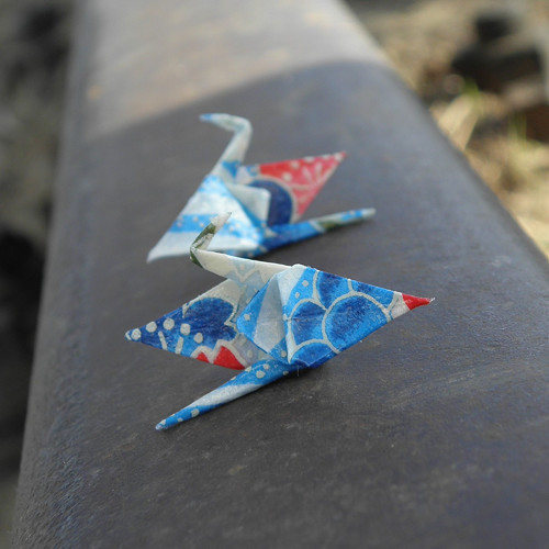 Vzhůru do oblak - přímo do ucha, origami náušnice — foto 4