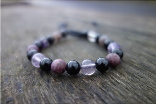 Obsidián, turmalín a fluorit — foto 3