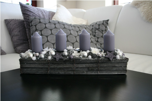 Adventní štola šedobílá — foto 5