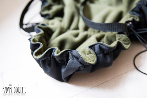 ZIMNÍ softshellová kapsa šíře 90cm ČERNÁ + KHAKI — foto 3
