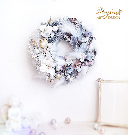 Zimní rustikální věnec — foto 3