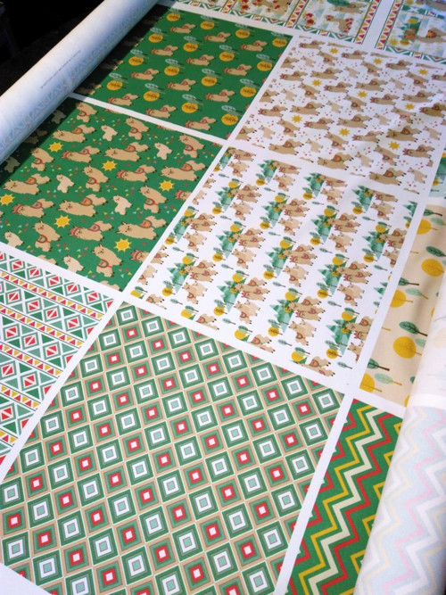 Bavlněná látka-panel 35x35cm - KOLEKCE LAMA — foto 2