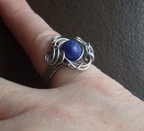 Lapis lazuli prstýnek, 16 mm — foto 2