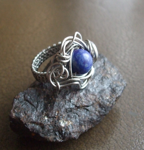 Lapis lazuli prstýnek, 16 mm — foto 3