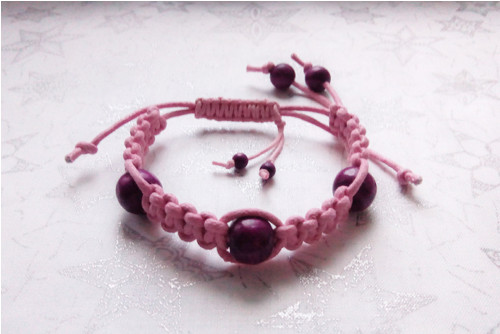 Náramek Shamballa - Pink & Purple — foto 2