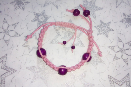 Náramek Shamballa - Pink & Purple — foto 5
