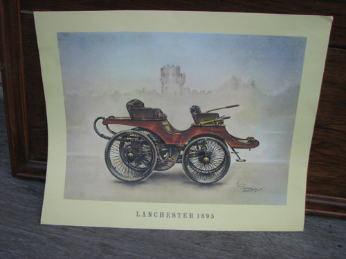 Lanchester 1895...plakát, veterán — foto 2