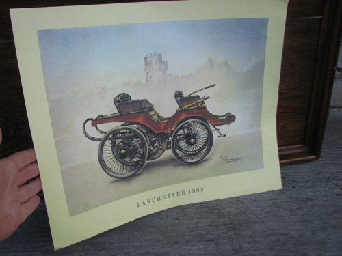 Lanchester 1895...plakát, veterán — foto 4