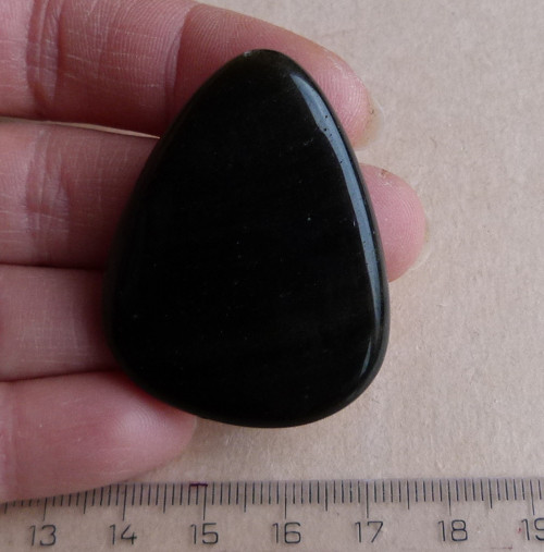 Obsidián stříbrný - 4,2 cm — foto 2