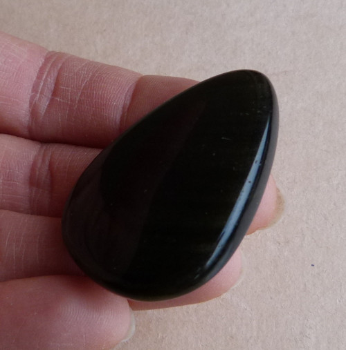 Obsidián stříbrný - 4,2 cm — foto 3
