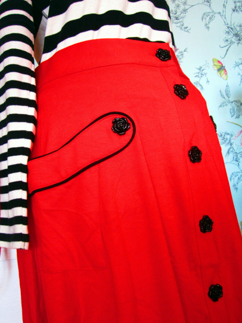 Sukně retro red úžasná — foto 3