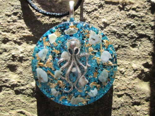 Orgonit ,, Tajemství " - larimar, křišťál — foto 6