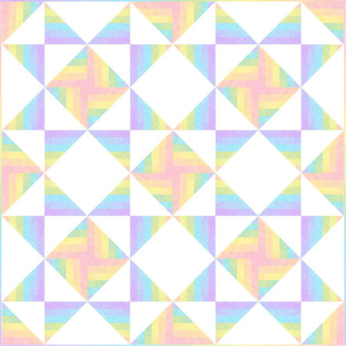 Ombre Látka - Pastel Rainbow Gradation — foto 3