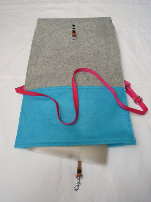 Crossbody grey and turquoise — foto 4