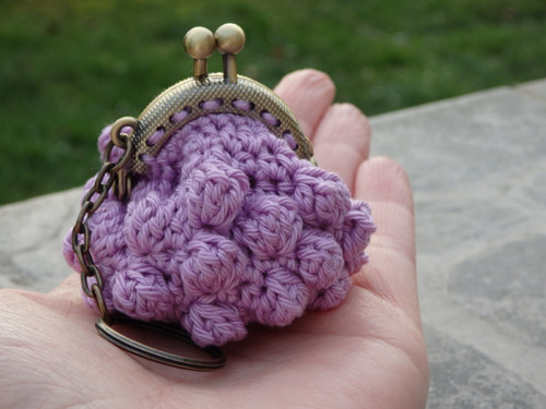 Háčkovaná mini peněžěnka — foto 2