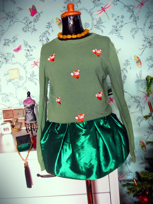 Sukně tulipán ve smaragdu — foto 4