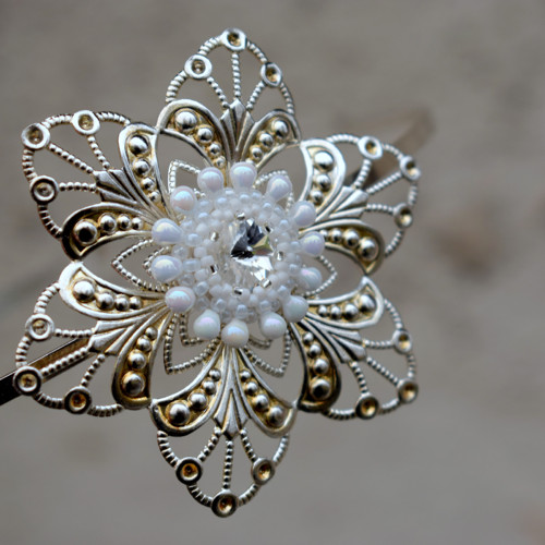 Slečna Vločka - čelenka Swarovski... — foto 2