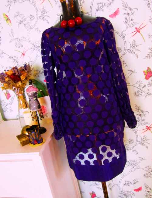Šaty Ultra violet rafinované — foto 3