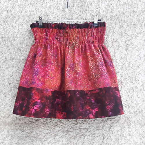 Sukýnka bali batik - červená — foto 2