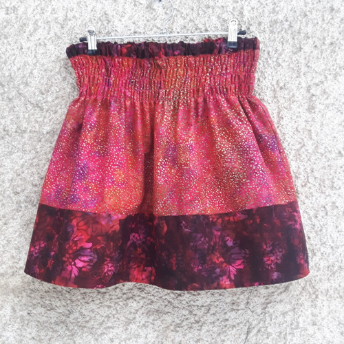 Sukýnka bali batik - červená — foto 6