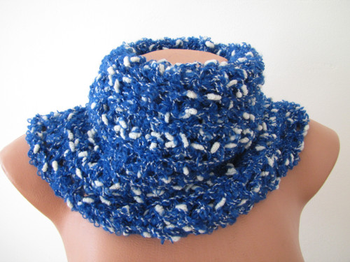 Modrobílé bouclé — foto 4