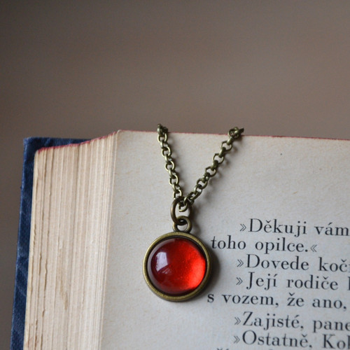 Náhrdelník " Vášeň pro červenou " — foto 2