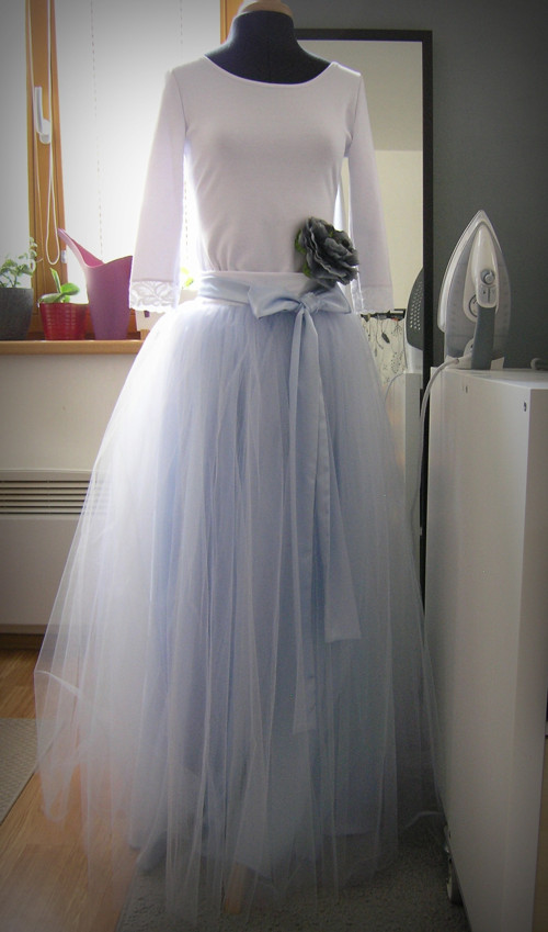 Soft blue.... dlouhá svatební — foto 2