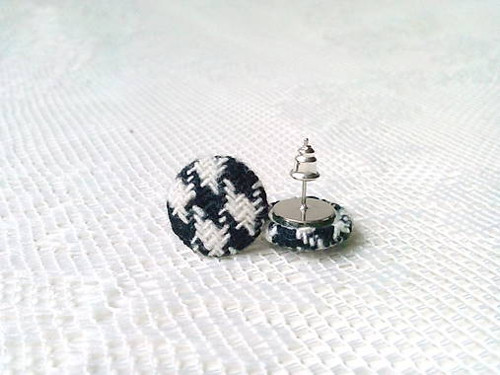 Winter pepito earrings (black/white) — foto 2