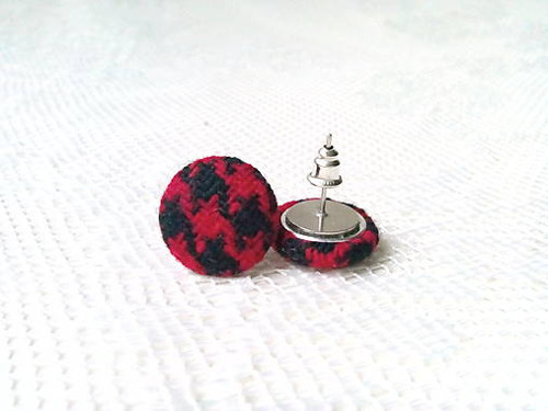 Winter pepito earrings (red/black) — foto 2