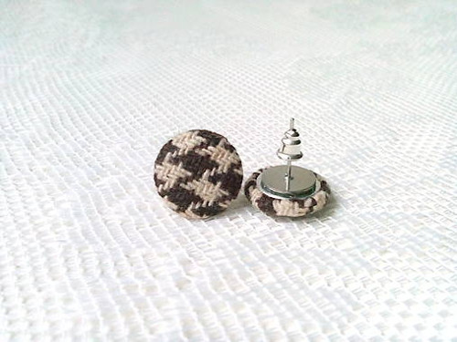 Winter pepito earrings (brown/cream) — foto 2