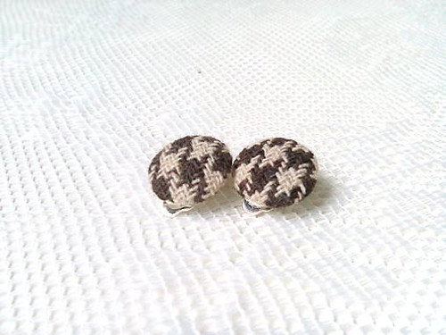 Winter pepito earrings (brown/cream) — foto 3
