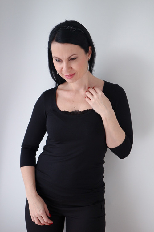 Dámské tričko černé — foto 3
