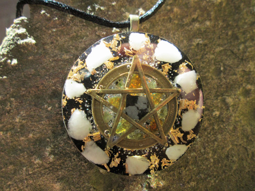 Orgonit ,, Magické síly " obsidián, olivín, jantar — foto 5