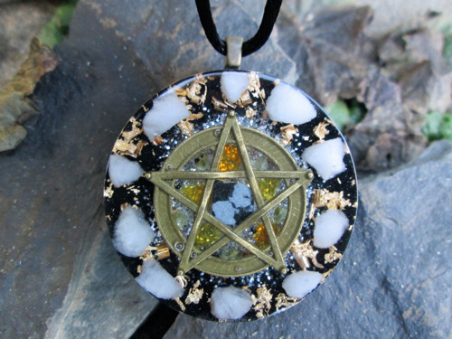 Orgonit ,, Magické síly " obsidián, olivín, jantar — foto 4