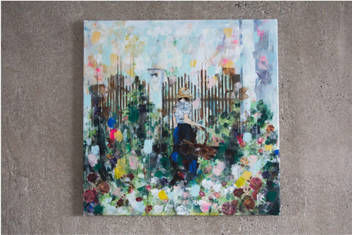 Bylinkárka, 50x50, originál — foto 2