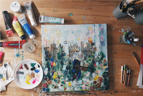 Bylinkárka, 50x50, originál — foto 6