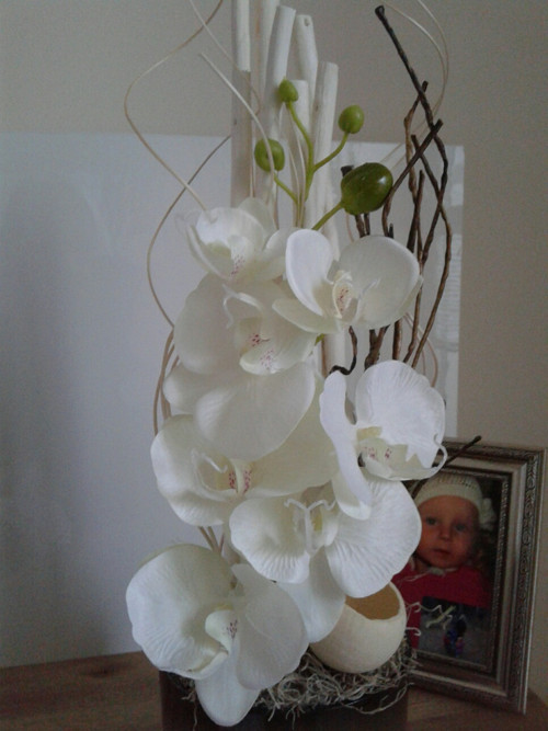 Moderní aranžmá s orchidejí — foto 2