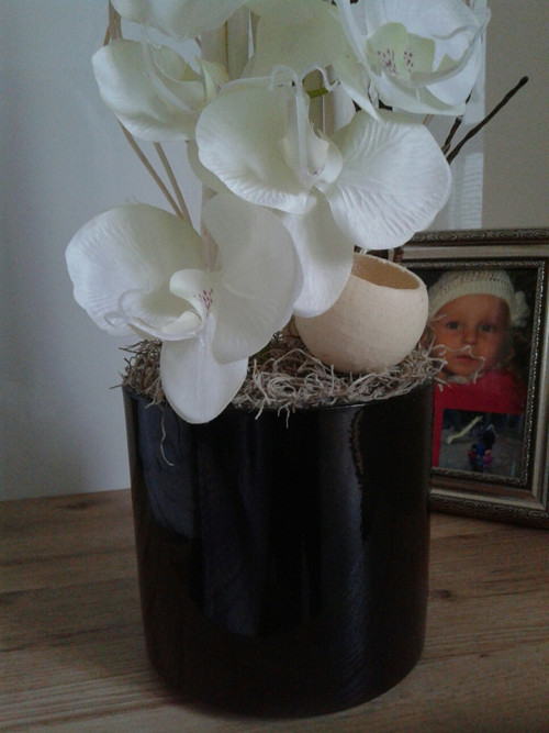 Moderní aranžmá s orchidejí — foto 3