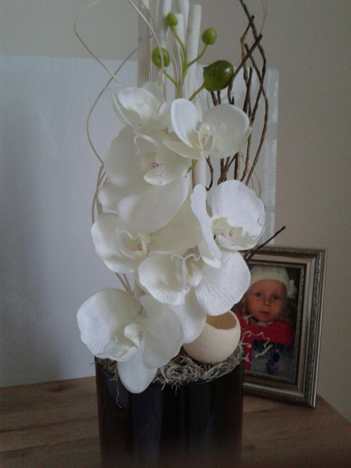 Moderní aranžmá s orchidejí — foto 4