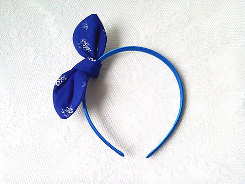 Sweet Pin Up headband (blue folklore) — foto 2