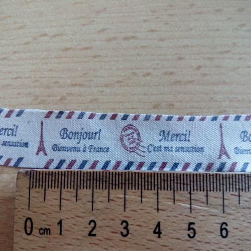 Stuha " Bonjour-Merci" — foto 2