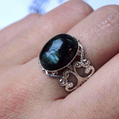 Romantic Seraphinite / Prsten se serafinitem — foto 2