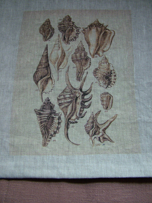 LNĚNÝ POVLAK - MOŘE- 40x40cm - 4 DRUHY — foto 2