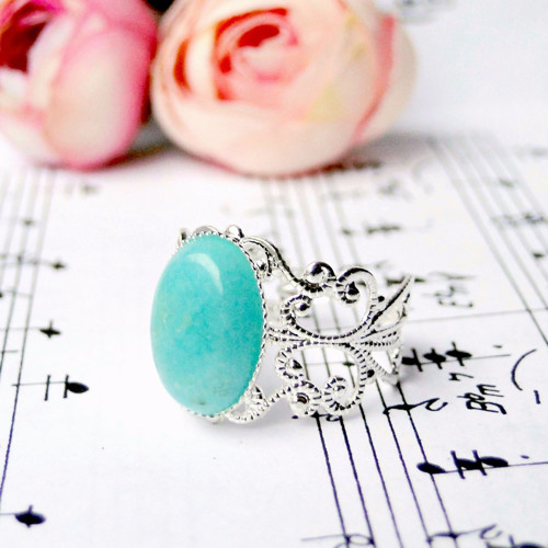 Romantic Amazonite / Prsten s amazonitem — foto 2