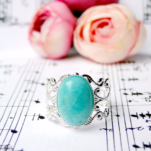 Romantic Amazonite / Prsten s amazonitem — foto 3