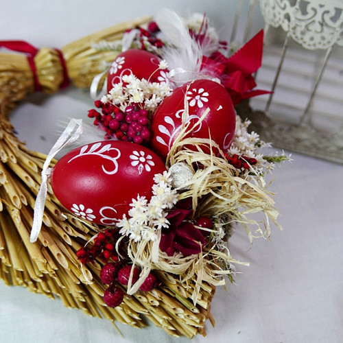 Červené velikonoční srdíčko — foto 2