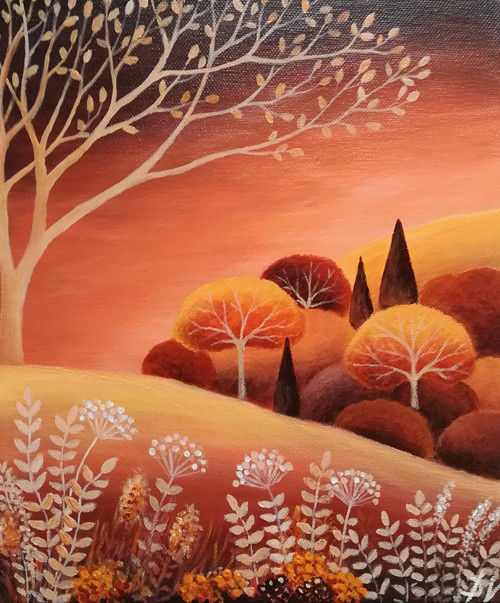 V ohnivé záři (25x30cm) — foto 4