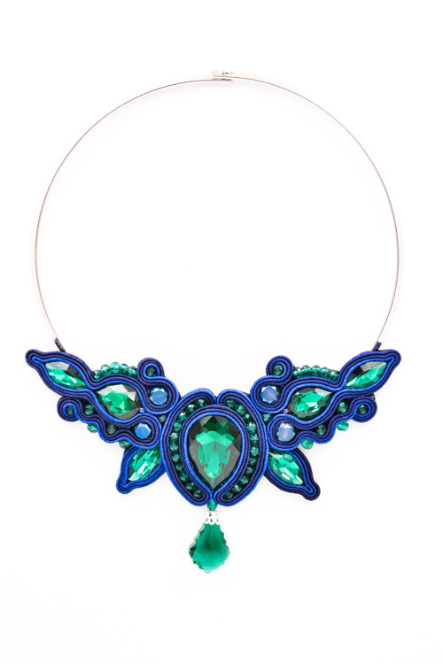 Passion for gems - soutache náhrdelník — foto 2
