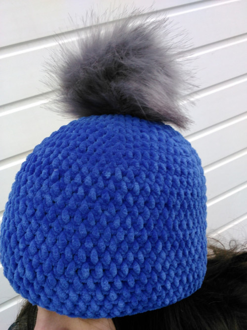 Háčkovaná čepice "RoyalBlue" — foto 2