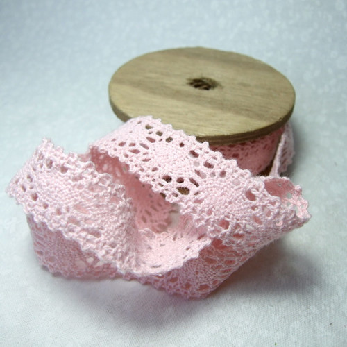 Krajka růžová, š. 2 cm, 1 m — foto 2